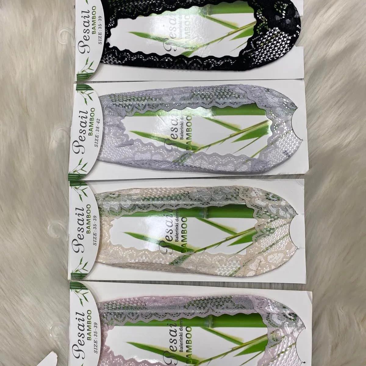Skarpetki damskie koronkowe Pesal 36-40, 4 kolory