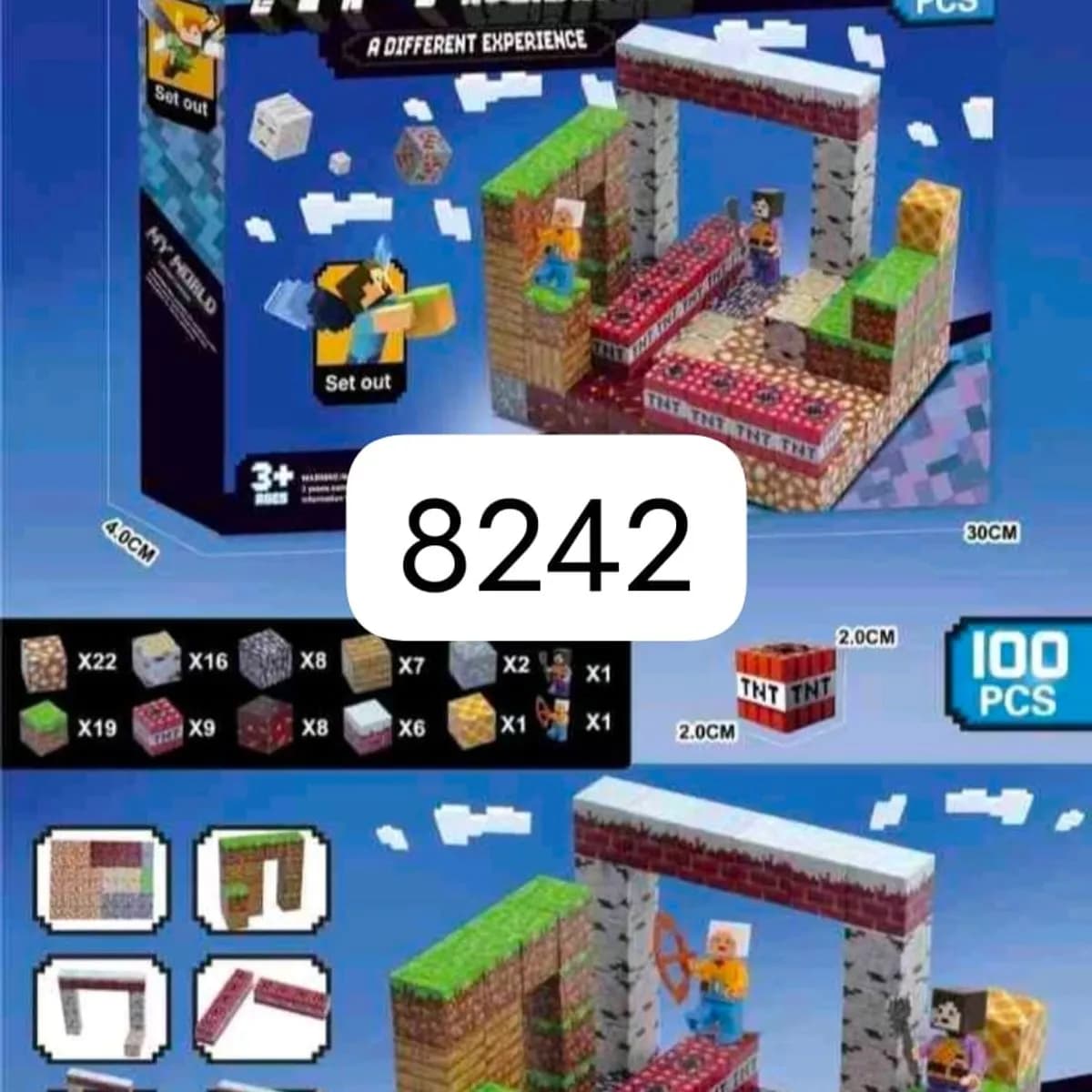 Zabawki Klocki Magnetic My World 100PCS