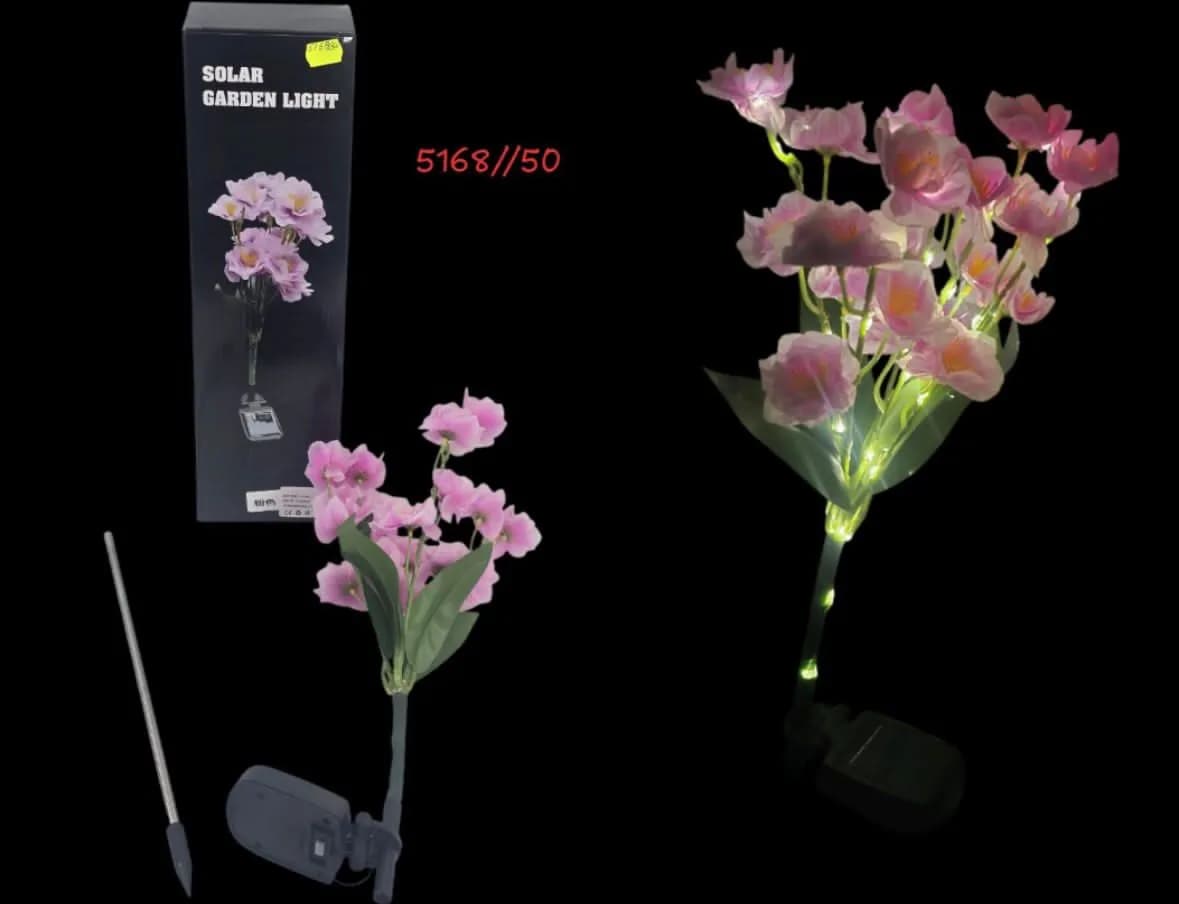 Zestaw Lampa Solarna Kwiaty 2PCS