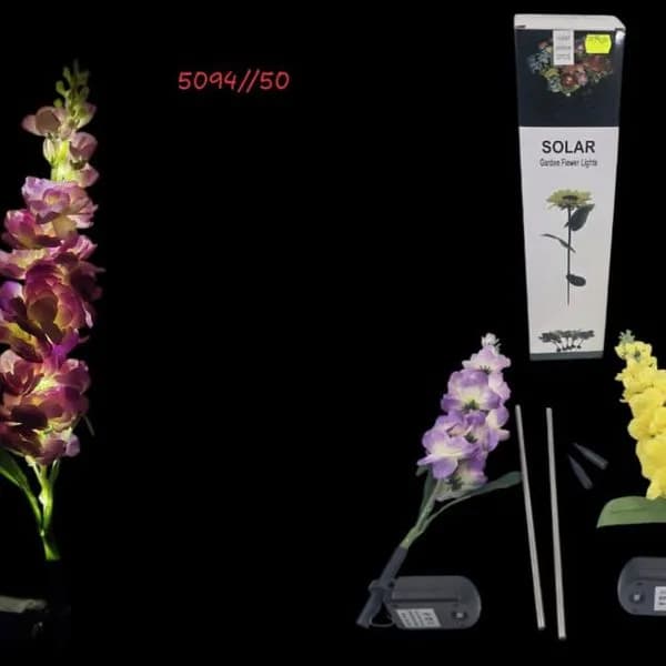 Zestaw Lampa Solarna Kwiaty 2PCS