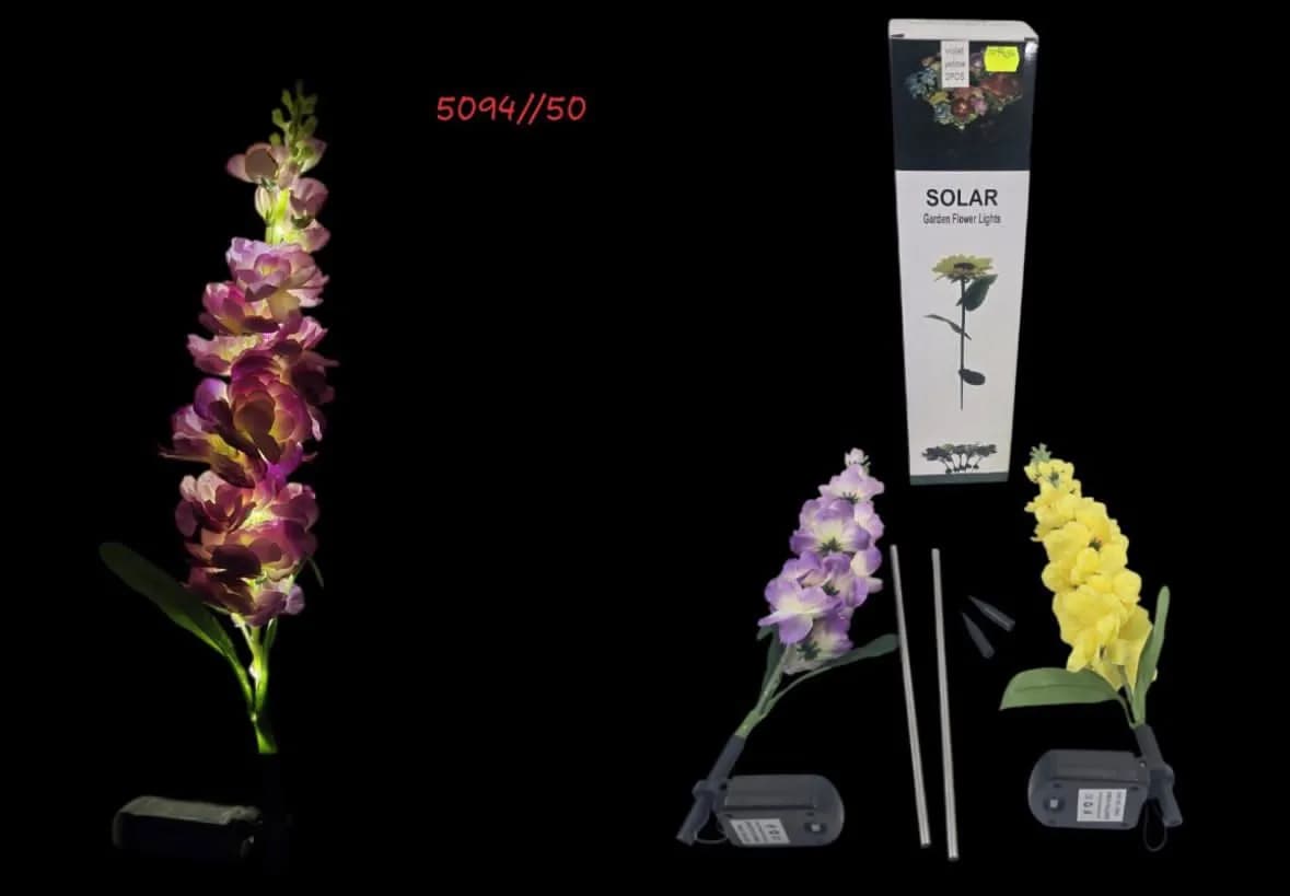 Zestaw Lampa Solarna Kwiaty 2PCS