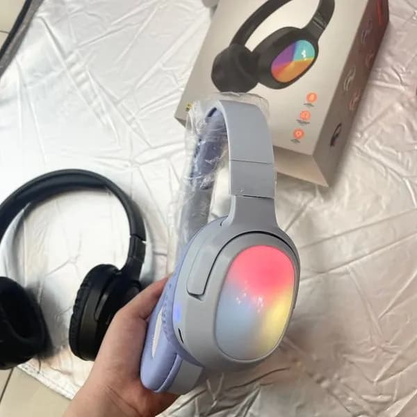 Słuchawki Bezprzewodowe BLUETOOTH RGB Model 2962 Mix Kolorów