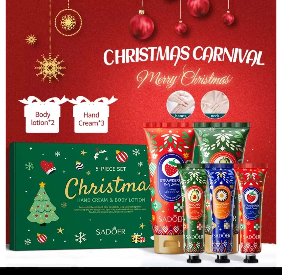 Zestaw 5 kosmetyków SADOER Hand Cream & Body Lotion