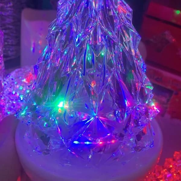 Lampka LED choinka holograficzna wielokolorowa