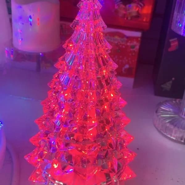 Świąteczny LED Drzewko Choinkowe Różowe LED