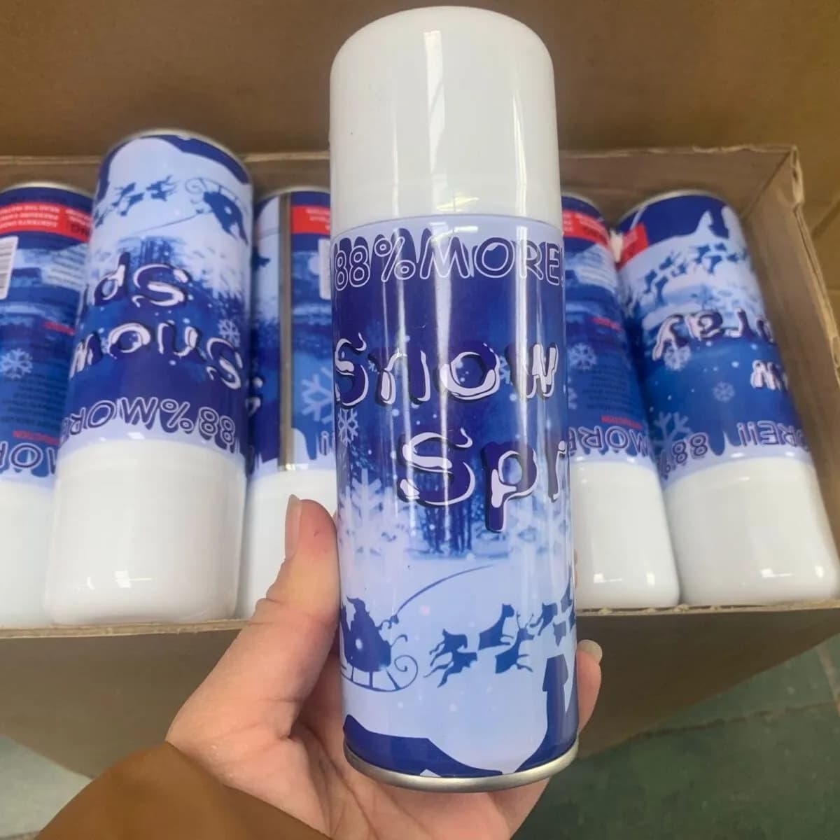 Śnieg w Spreju Styczny Śnieg Spray Snow More 98%