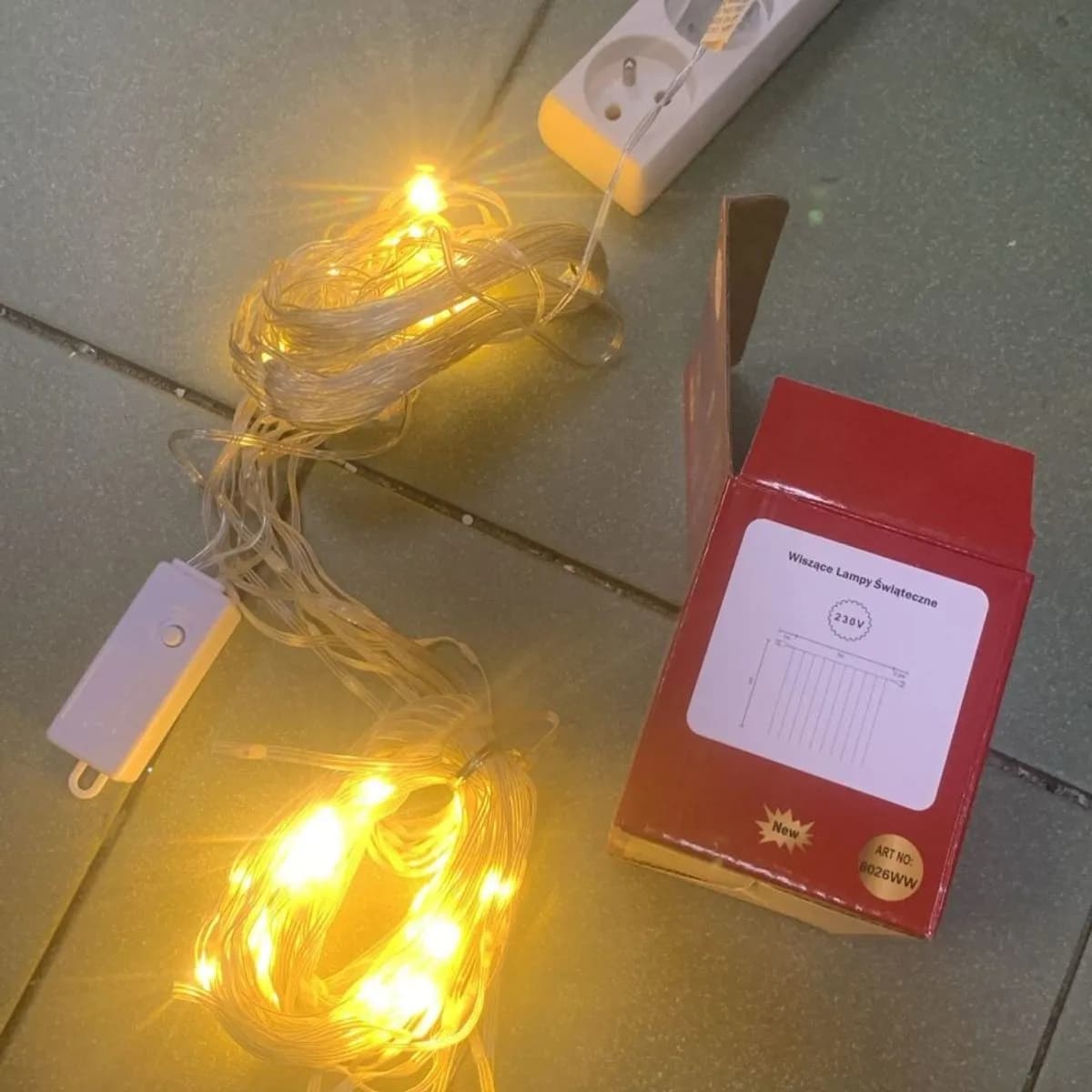 Wiszące lampki świąteczne 200LED 3x2m