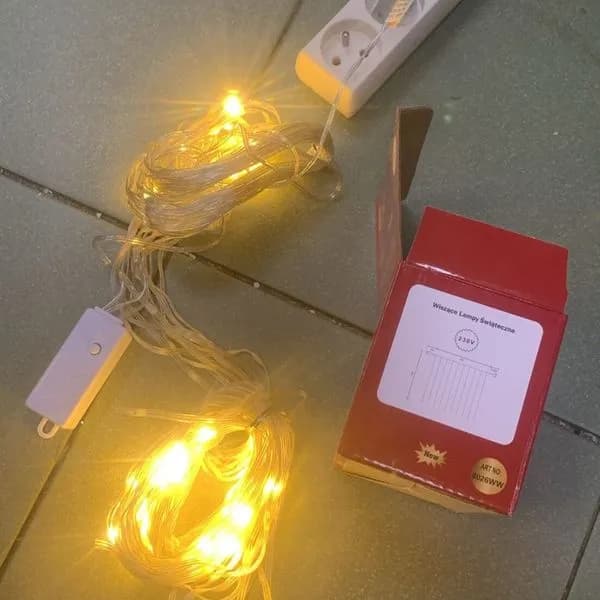 Wiszące lampki świąteczne 200LED 3x2m