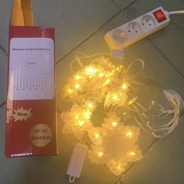 Wiszące Lampki Świąteczne 3m LED 230V