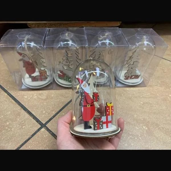 Śnieżna Kula LED z Mikołajem Dekoracja Świąteczna