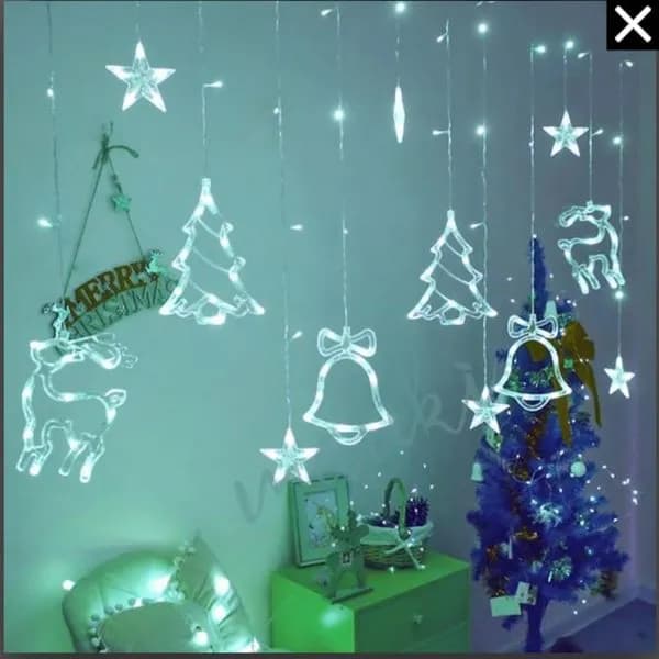 Lampki Dekoracja 138LED 3metr Zimna