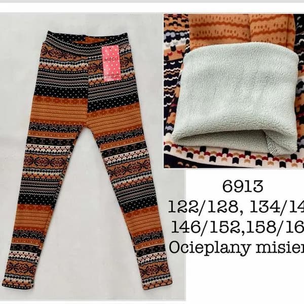 Legginsy dla Dzieci Ocieplane