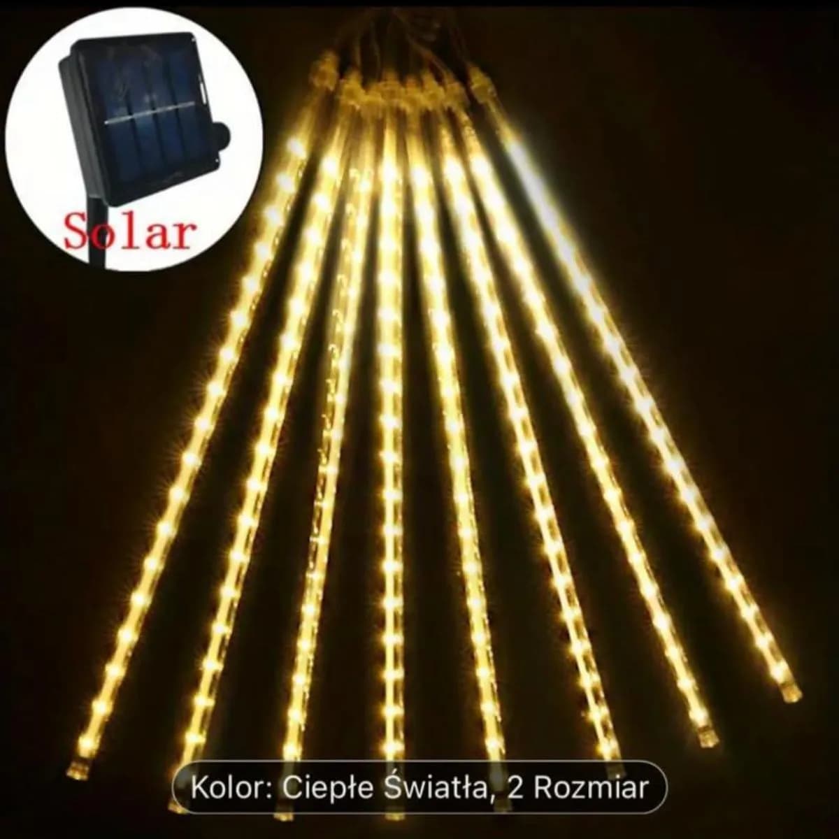 Zestaw Lampki na Solarna 50cm Rolki 4metr