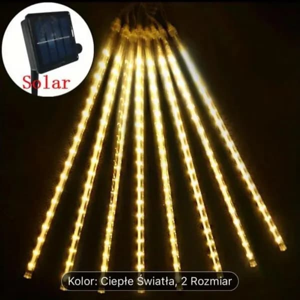 Zestaw Lampki na Solarna 50cm Rolki 4metr
