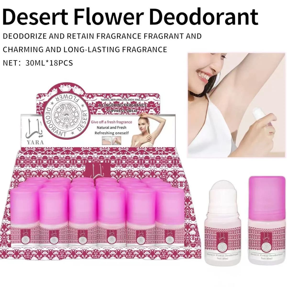 Dezodorant w kulce Kwiat Pustyni YARA 30ml