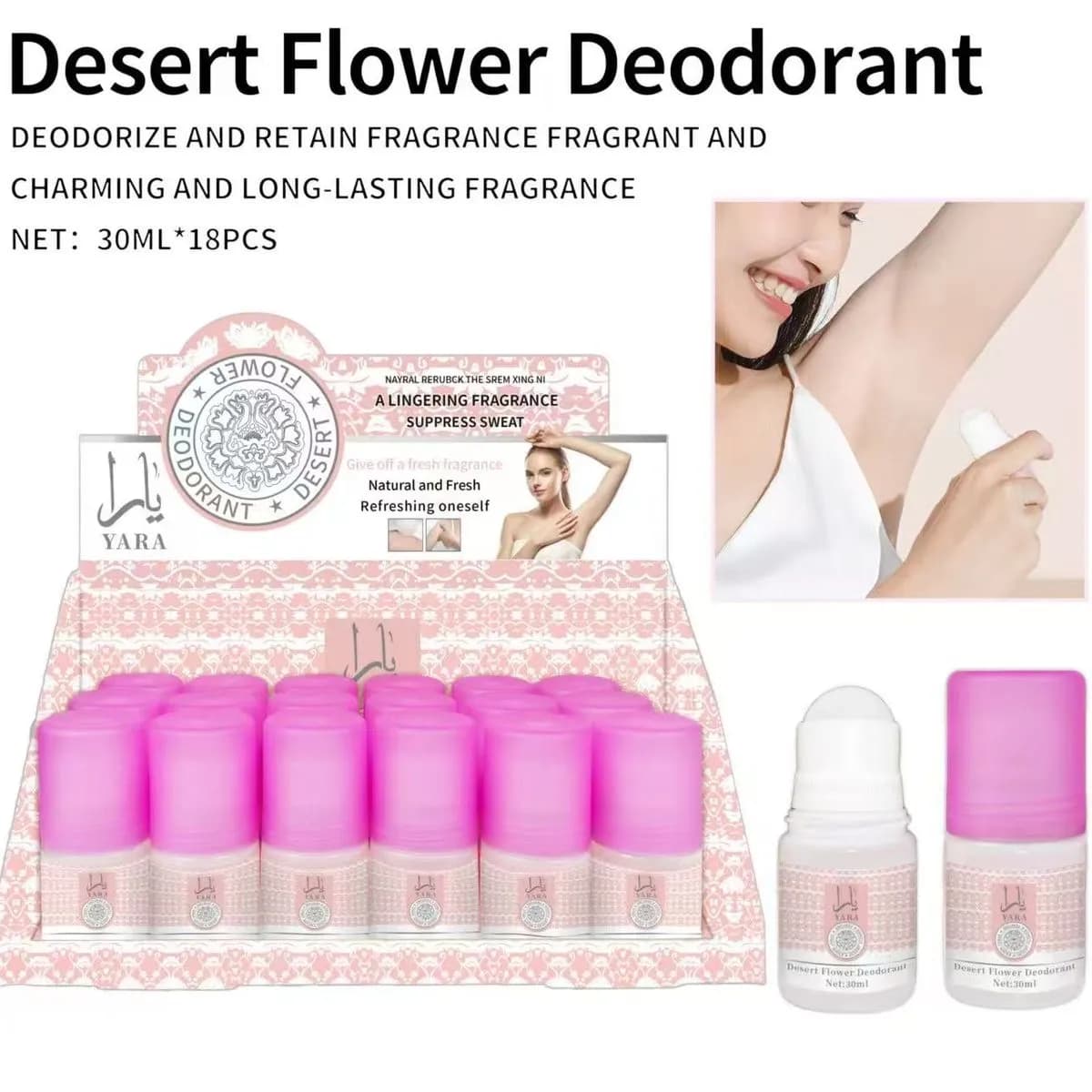 Dezodorant w kulce Kwiat Pustyni YARA 30ml