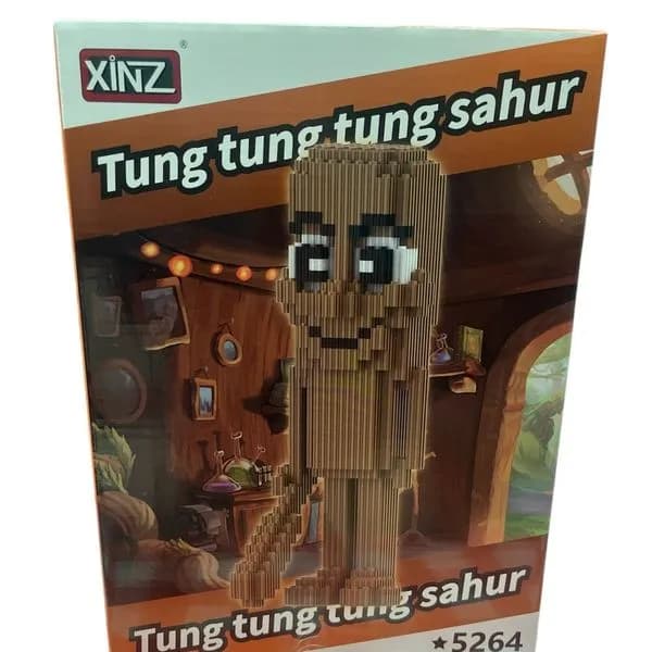 Klocki Brainroot/XinZ 1354PCS Tung Tung Sahur 14+