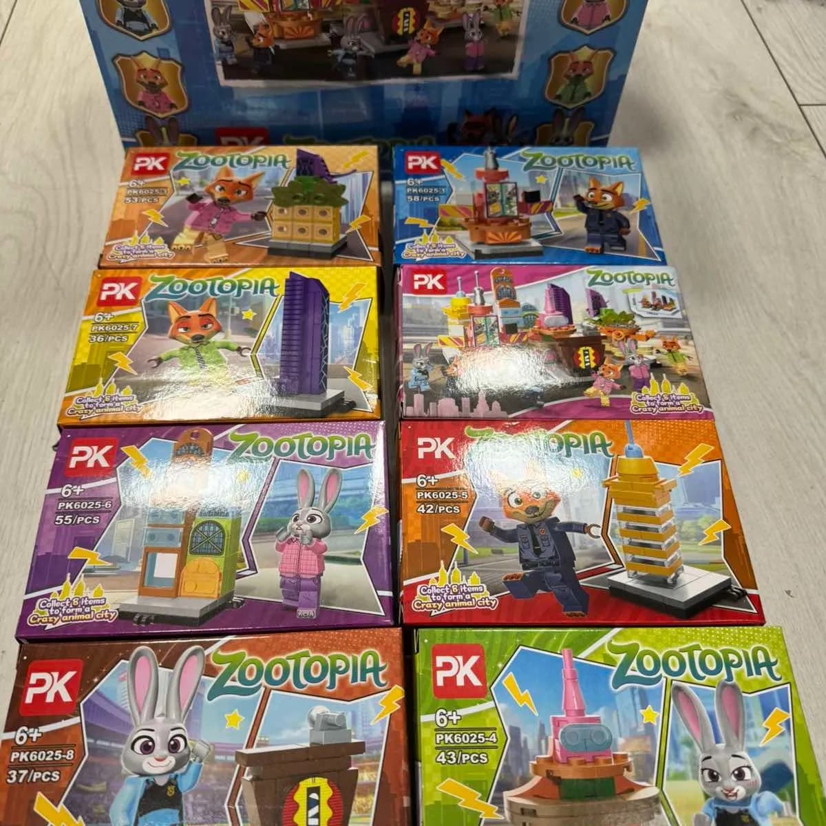 Zabawki Klocki Zootopia Zestaw Budowlany 16 szt