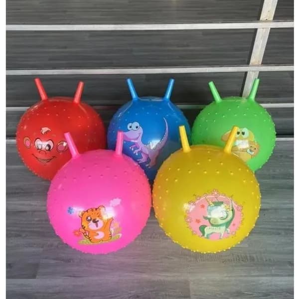 Piłka Skacząca dla dzieci 45cm z uszami