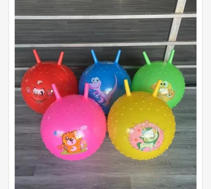 Piłka Skacząca dla dzieci 45cm z uszami