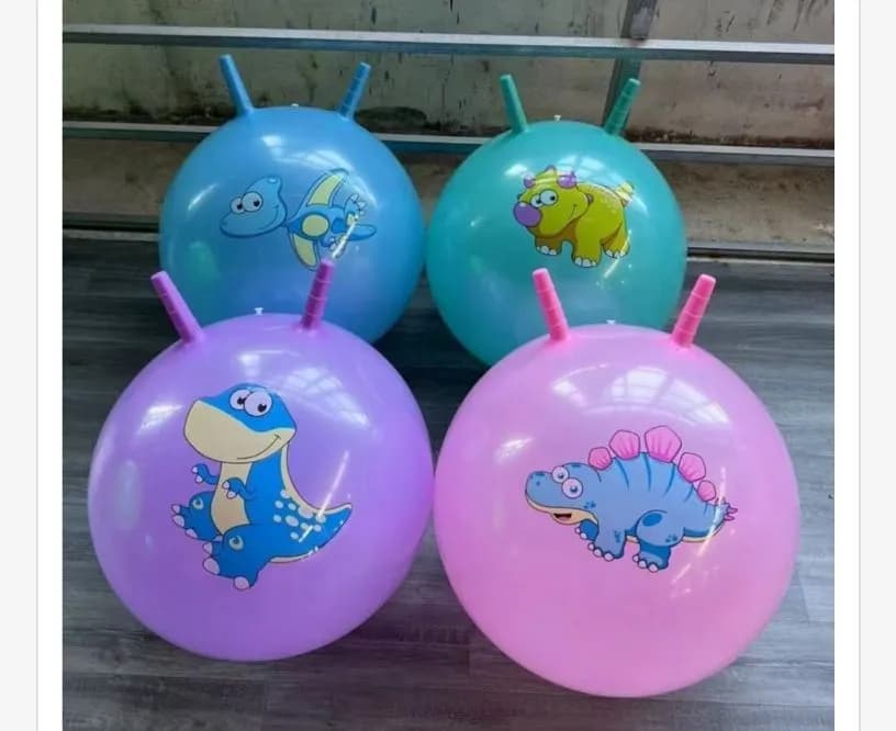 Piłka Skacząca dla dzieci 45cm z motywem dinozaurów