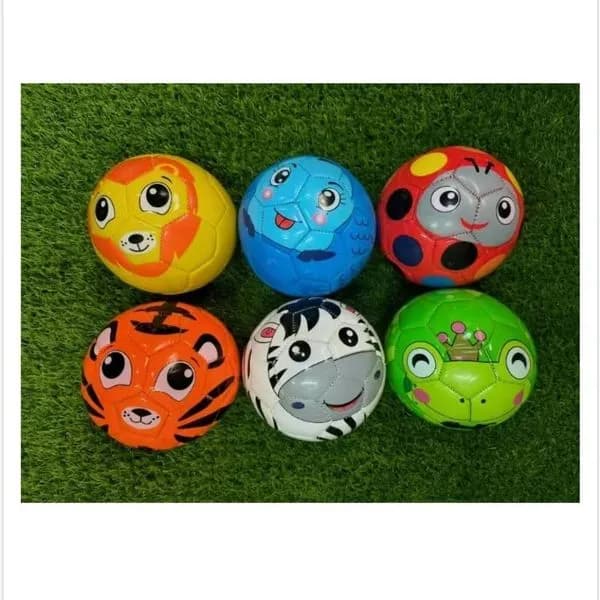 Piłki dla dzieci z motywami zwierząt, zestaw 6 szt