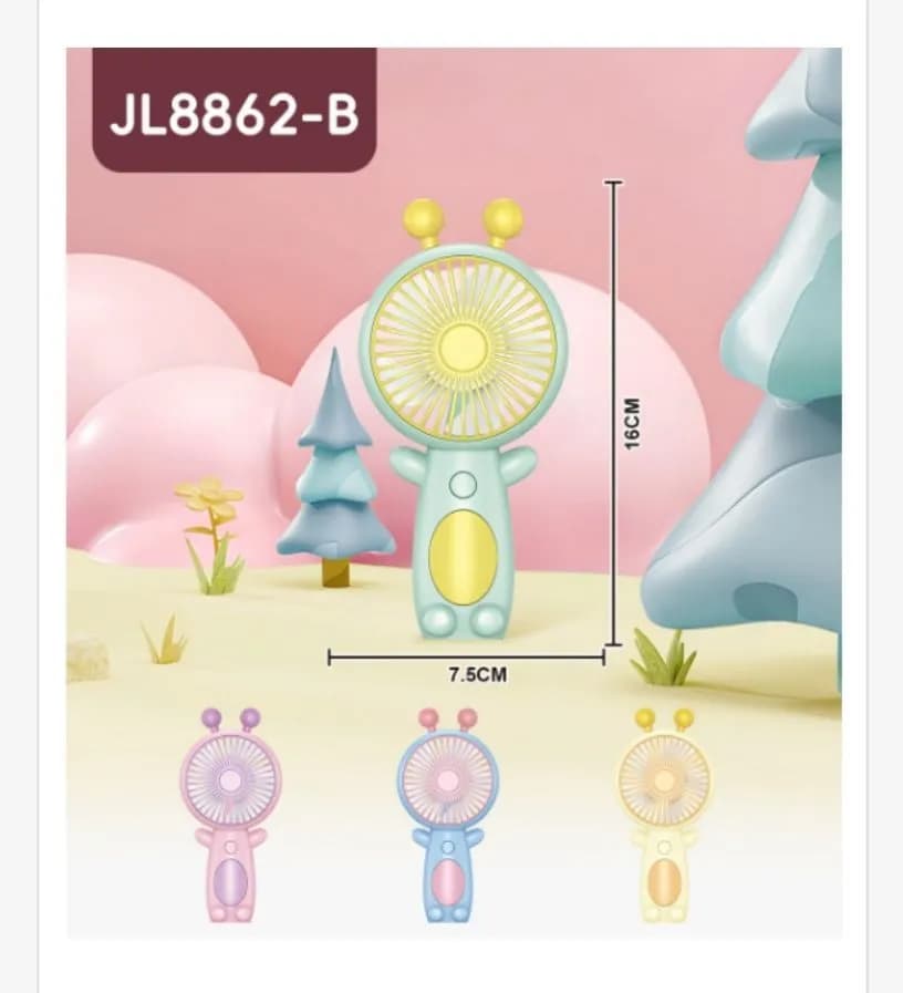 Wentylator ręczny mini 16cm JL8862-B