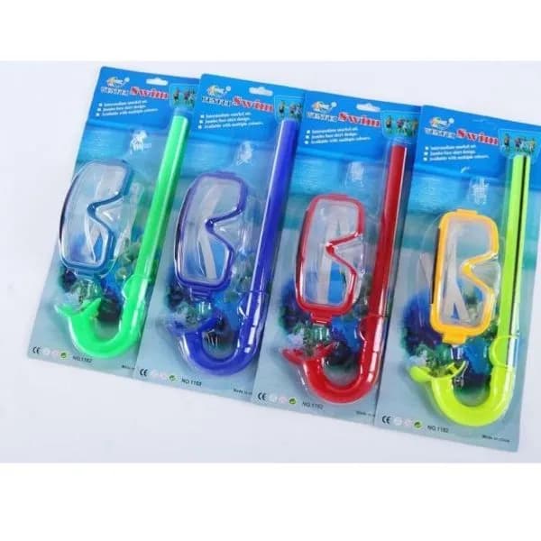 Zestaw okulary i rurka do pływania 4 kolory