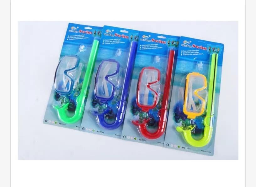 Zestaw okulary i rurka do pływania 4 kolory