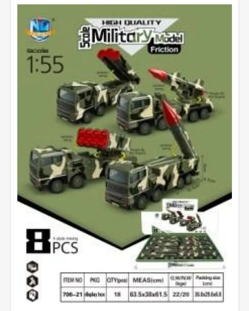 Zabawki Military Model Friction