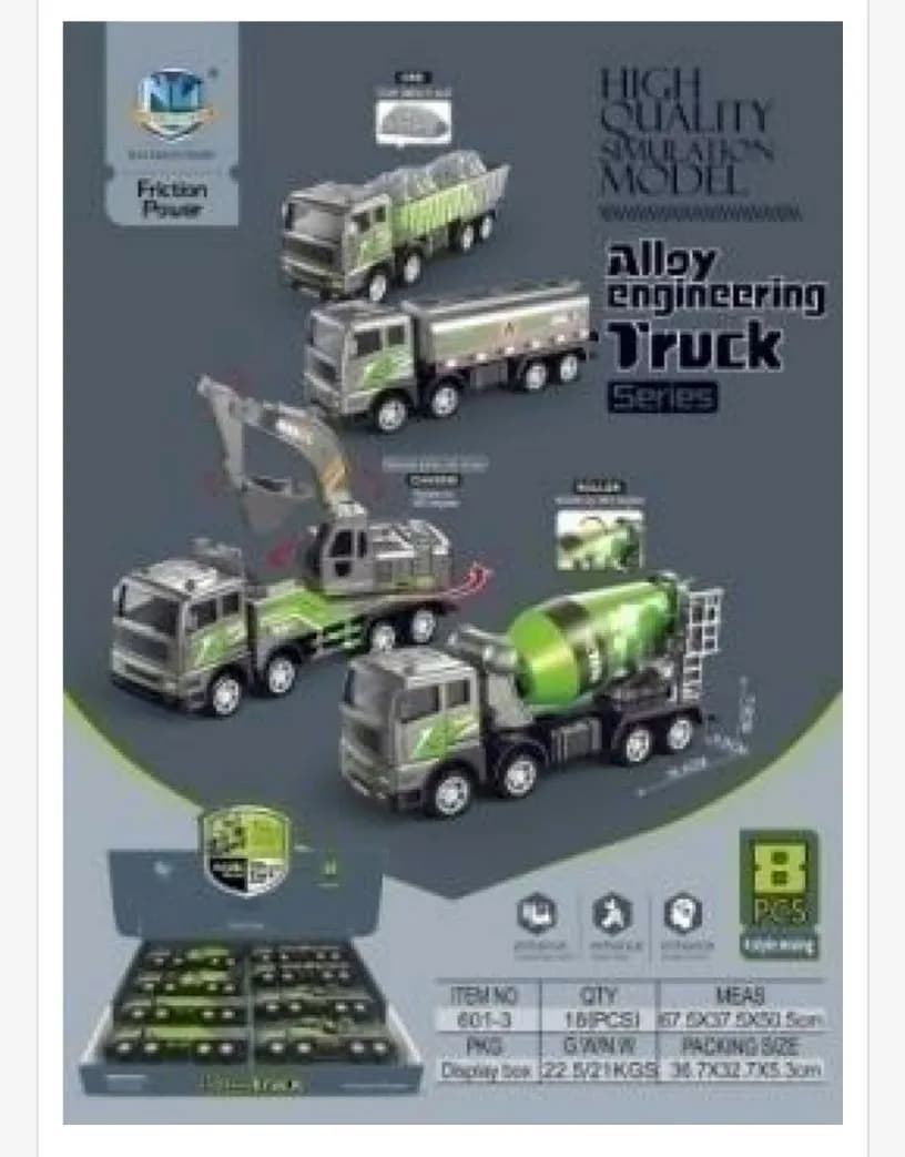 Zabawki Alloy Engineering Truck