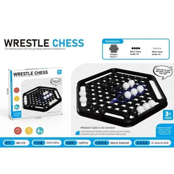Zabawki Wrestle Chess gra szachowa, 21x21 cm