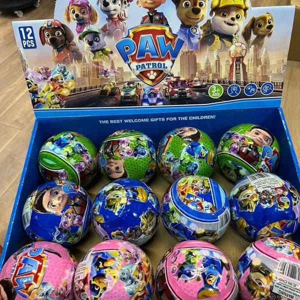 Zabawki Kula Paw Patrol, 12 szt w opakowaniu