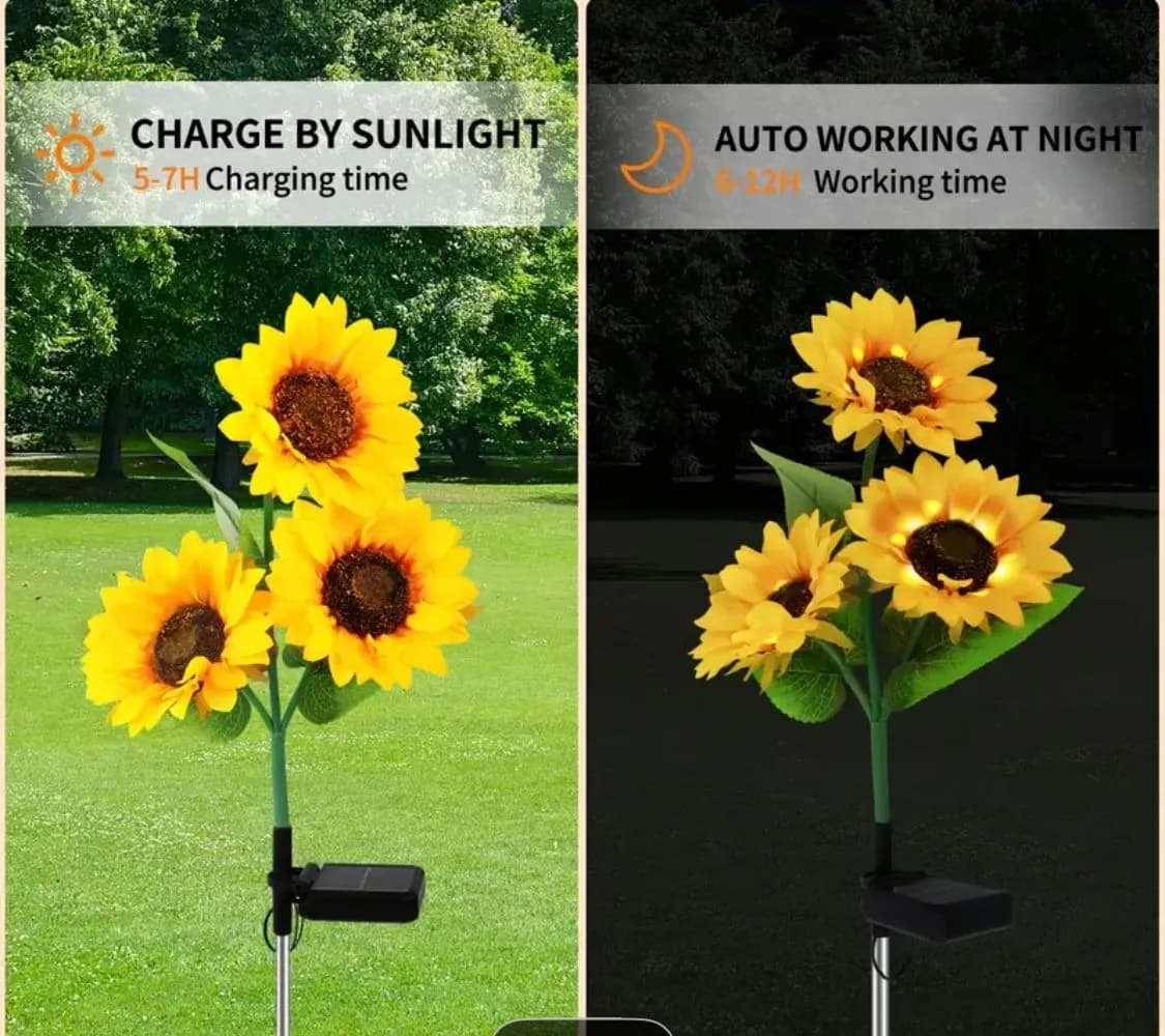 Lampka Dekoracja Ogrody 2PCS