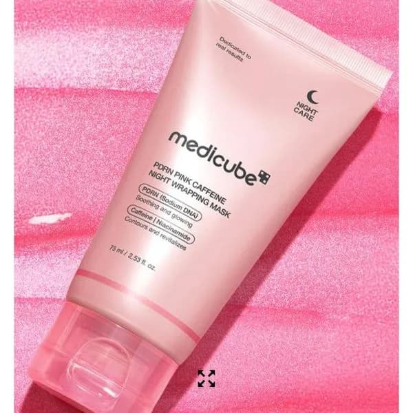 Medicafe Pore Night Wrapping Caffeine Pink Mask 75ml