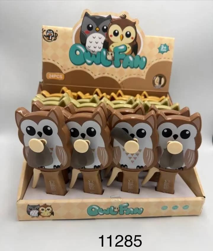 Mini Wentylator Ręczny Owl Fan Sowa 24 szt