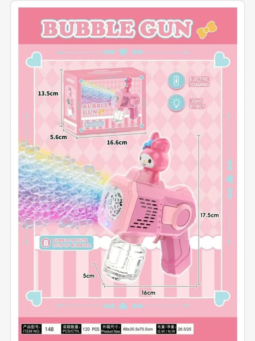 Pistolet do Baniek Mydlanych