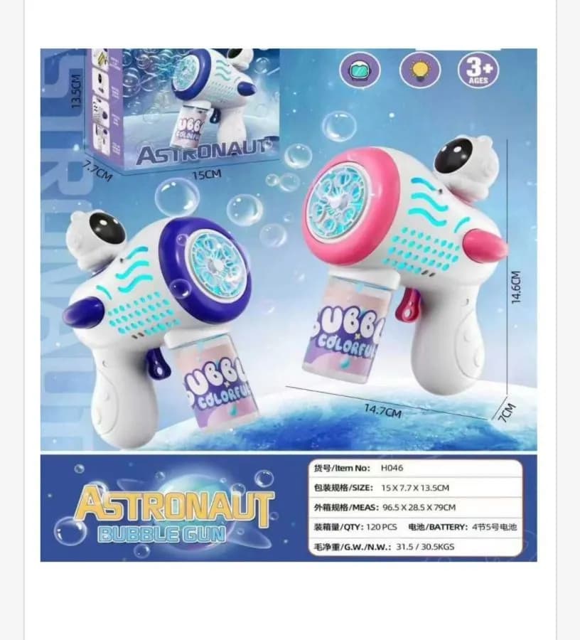 Pistolet do Baniek Mydlanych