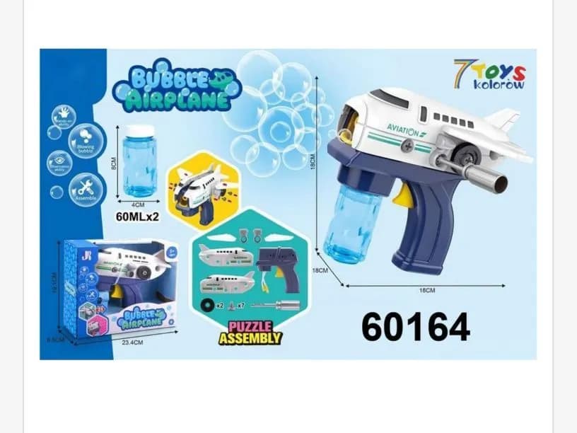 Pistolet do Baniek Mydlanych