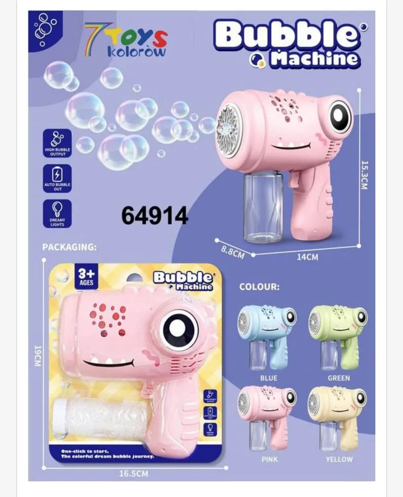 Pistolet do Baniek Mydlanych