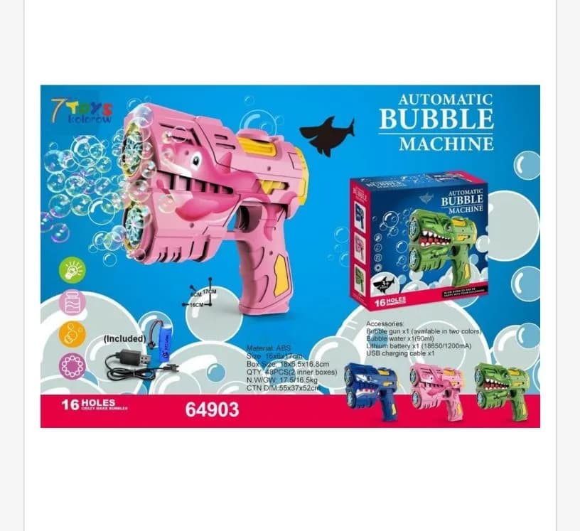 Pistolet do Baniek Mydlanych