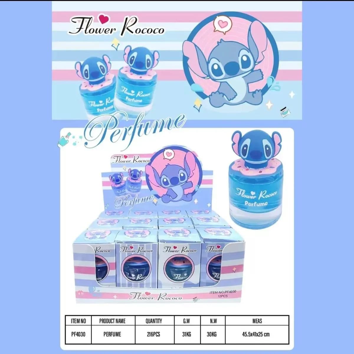 Perfume Stitch dla Dzieci 30ml Flower Rococo - Niebieskie