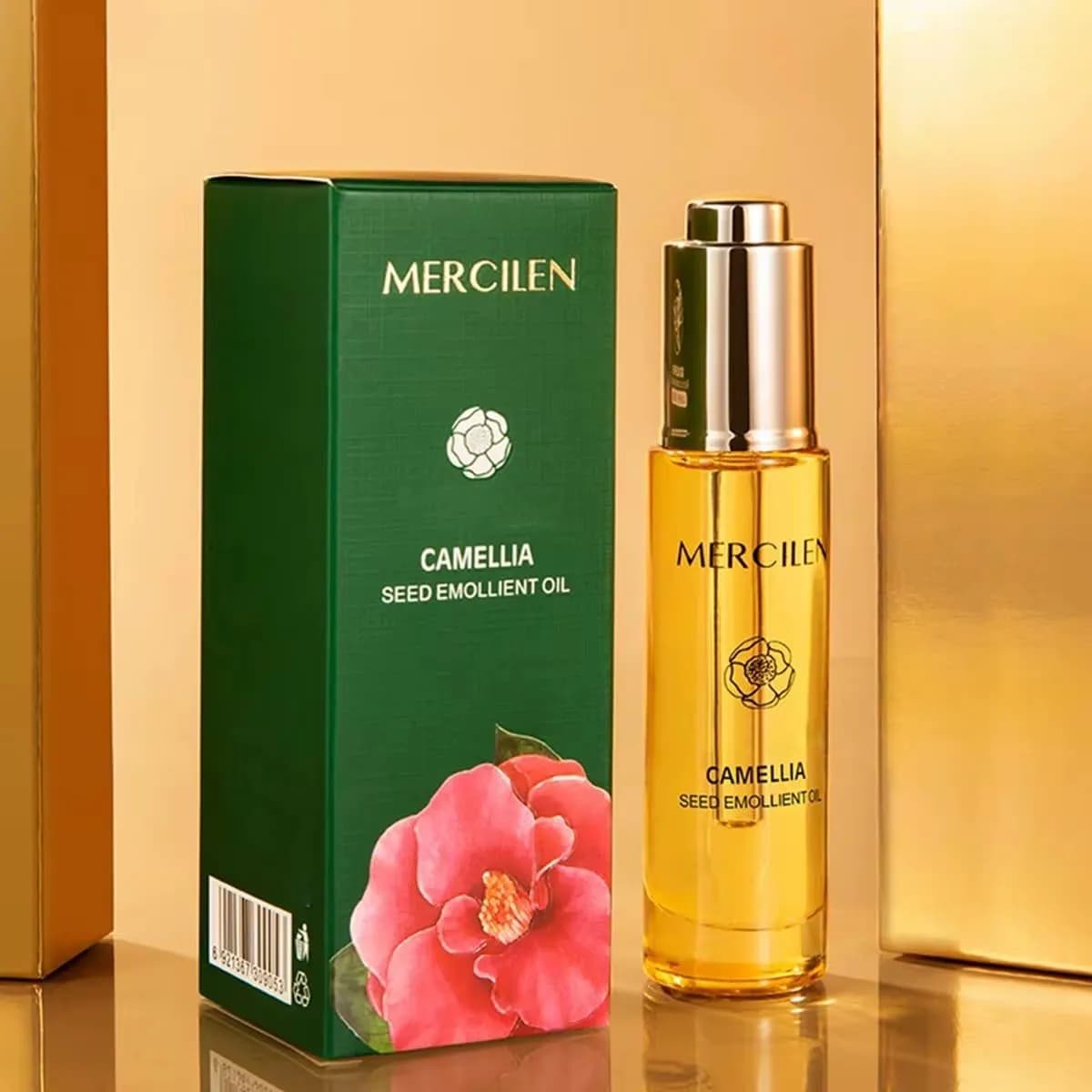 MERCILEN Olejek do Ciała z Nasion Kamelii, Emolient z Pipetą