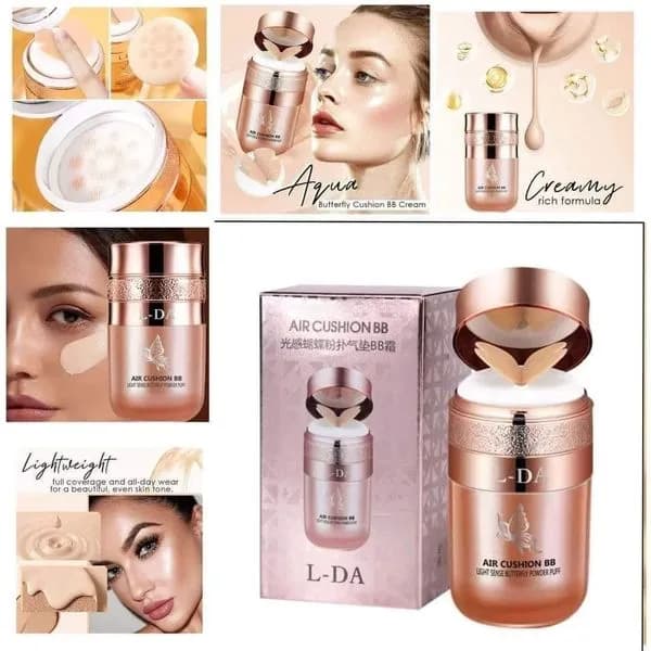 Podkład krem BB L-DA Air Cushion Butterfly z aplikatorem 12 szt.