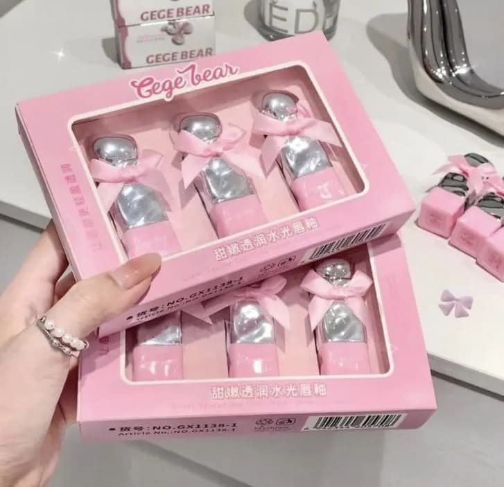 Zestaw Biżuteryjne Pomadki Utleniające Coco Gege Bear 12 szt