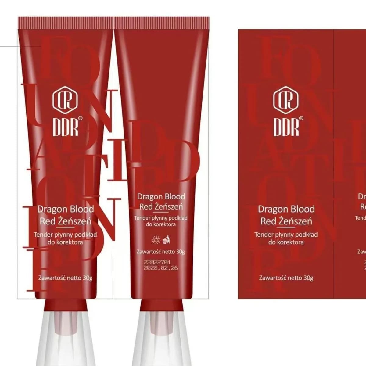 Podkład do Twarzy DDR Smocza Krew i Czerwony Żeńszeń 30g