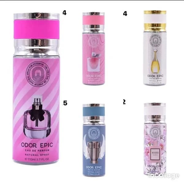 Perfumowane Mgiełki Odor Epic 110ml - Mix Zapachów 24 szt.