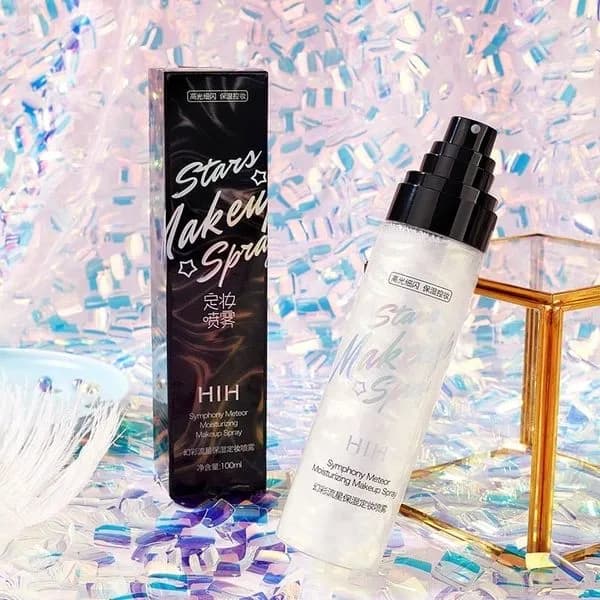HIH Utrwalacz do Makijażu 100ml Stars Makeup Spray Rozświetlający