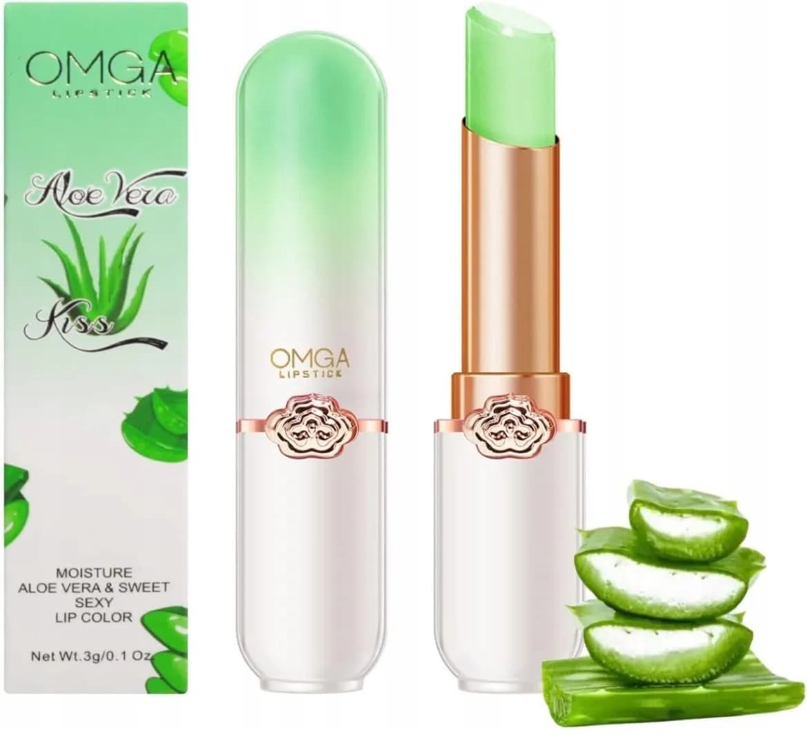Pomadka do Ust OMGA ALOE VERA 3g Nawilżająca - 24 szt.