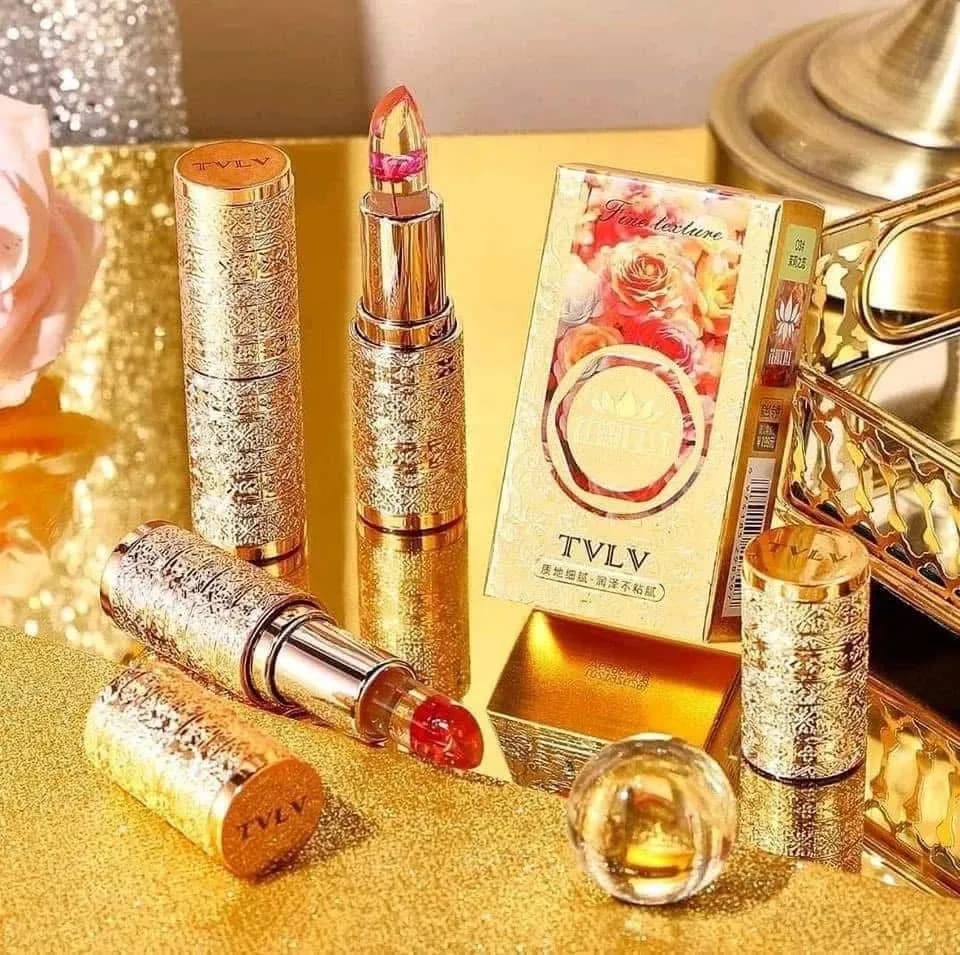 Pomadka Dubaj z Kwiatem TVLV Złota Przezroczysta 24 szt.